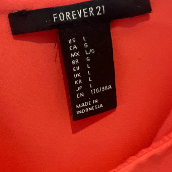 Forever 21 Coral Flowy Tank Top - Picture 3 of 3